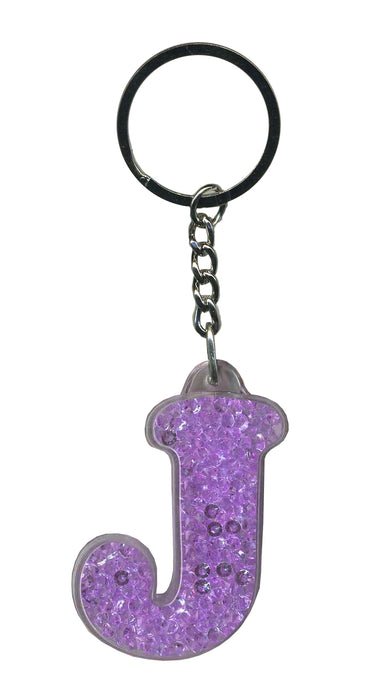 Itzy Glitzy Sparkly Keyrings - Initial Letters