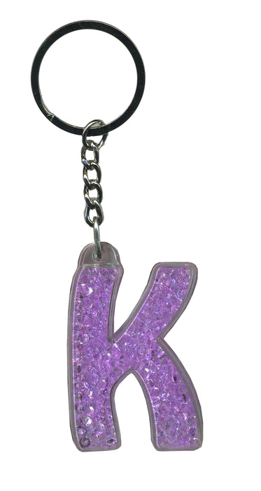 Itzy Glitzy Sparkly Keyrings - Initial Letters