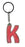 Itzy Glitzy Keyring - Letter K