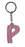 Itzy Glitzy Keyring - Letter P