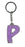 Itzy Glitzy Keyring - Letter P