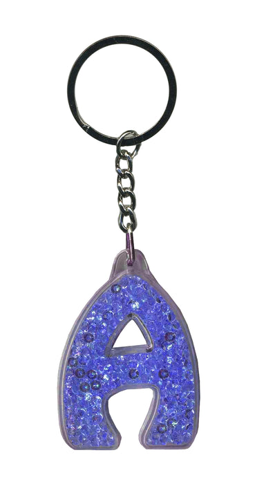 Itzy Glitzy Sparkly Keyrings - Initial Letters