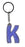 Itzy Glitzy Sparkly Keyrings - Initial Letters