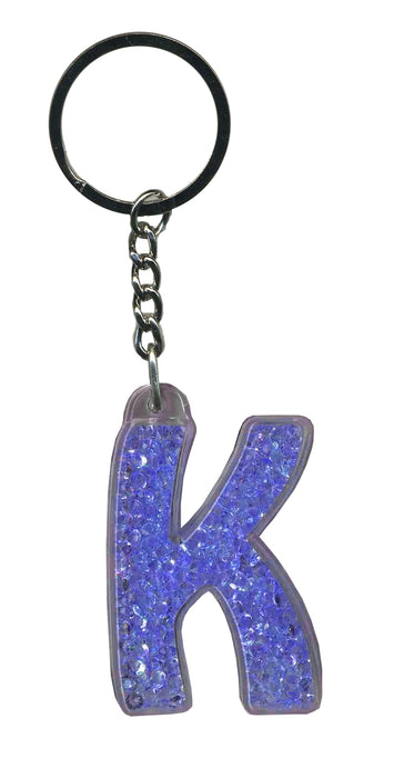 Itzy Glitzy Sparkly Keyrings - Initial Letters