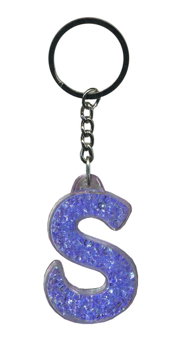 Itzy Glitzy Sparkly Keyrings - Initial Letters