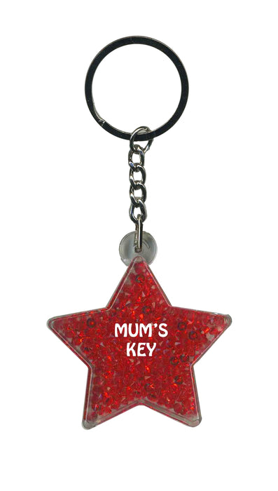 Mums Key Itzy Glitzy Keyring - Red