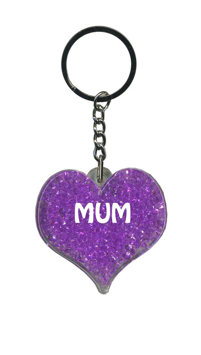 Mums Itzy Glitzy Keyring - Purple