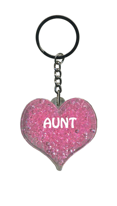 Aunt Itzy Glitzy Keyring - Pink