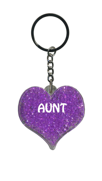 Aunt Itzy Glitzy Keyring - Purple
