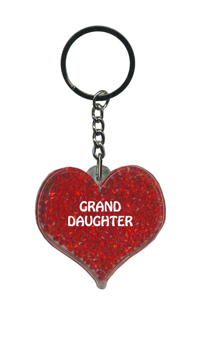Grandaughter Itzy Glitzy Keyring - Red