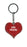 Girl Friend Itzy Glitzy Keyring - Red
