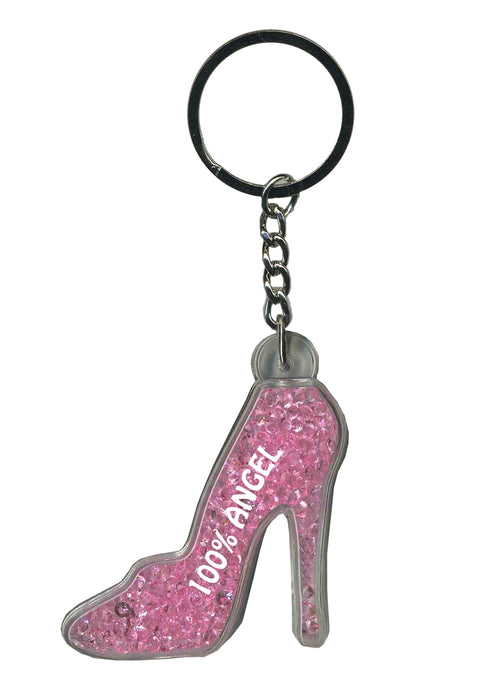 100% Angel Itzy Glitzy Keyring - Pink