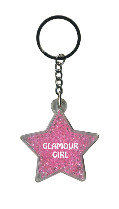 Glamour Girl Itzy Glitzy Keyring - Pink
