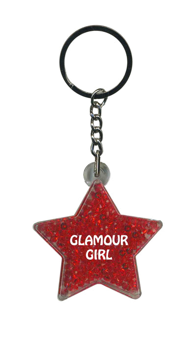 Glamour Girl Itzy Glitzy Keyring - Red