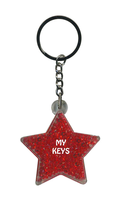 My Keys Itzy Glitzy Keyring - Red