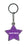 Sagittarius Itzy Glitzy Keyring - Purple
