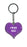I Love My Dog Itzy Glitzy Keyring - Purple
