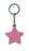 Blank Star Itzy Glitzy Keyring - Pink