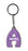 Abigail Itzy Glitzy Keyring - Purple