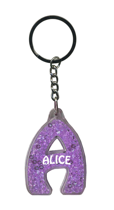 Alice Itzy Glitzy Keyring - Purple