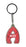 Alice Itzy Glitzy Keyring - Red