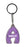 Amelia Itzy Glitzy Keyring - Purple