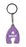 Amelie Itzy Glitzy Keyring - Purple