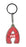 Ava Itzy Glitzy Keyring - Red