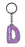 Daisy Itzy Glitzy Keyring - Purple