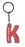 Katie Itzy Glitzy Keyring - Red