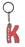 Keira Itzy Glitzy Keyring - Red