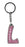 Lacey Itzy Glitzy Keyring - Pink