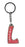 Lacey Itzy Glitzy Keyring - Red