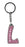 Lauren Itzy Glitzy Keyring - Pink