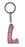 Libby Itzy Glitzy Keyring - Pink