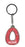 Olivia Itzy Glitzy Keyring - Red