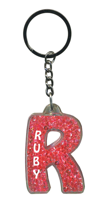 Ruby Itzy Glitzy Keyring - Red