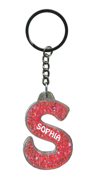 Sophia Itzy Glitzy Keyring - Red