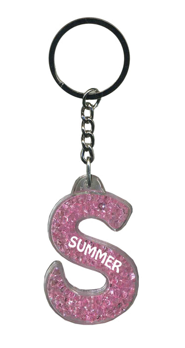 Summer Itzy Glitzy Keyring - Pink