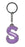 Summer Itzy Glitzy Keyring - Purple