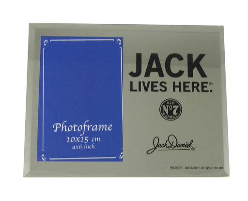 Jack Daniels Mirror Photo Frame - Jack Lives Here