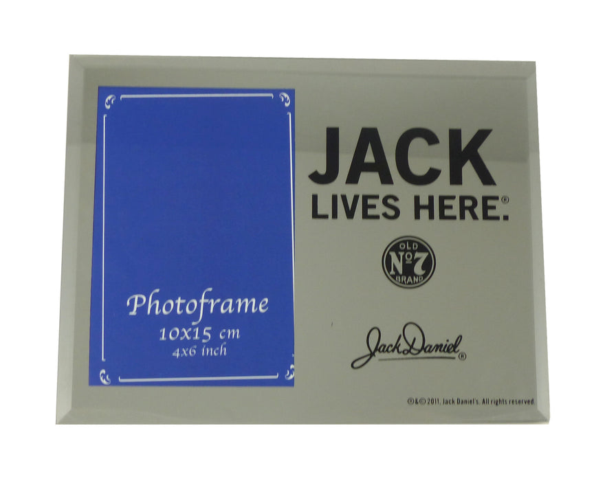 Jack Daniels Mirror Photo Frame - Jack Lives Here