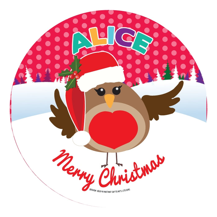 Christmas Dinner Plate - Girls Names
