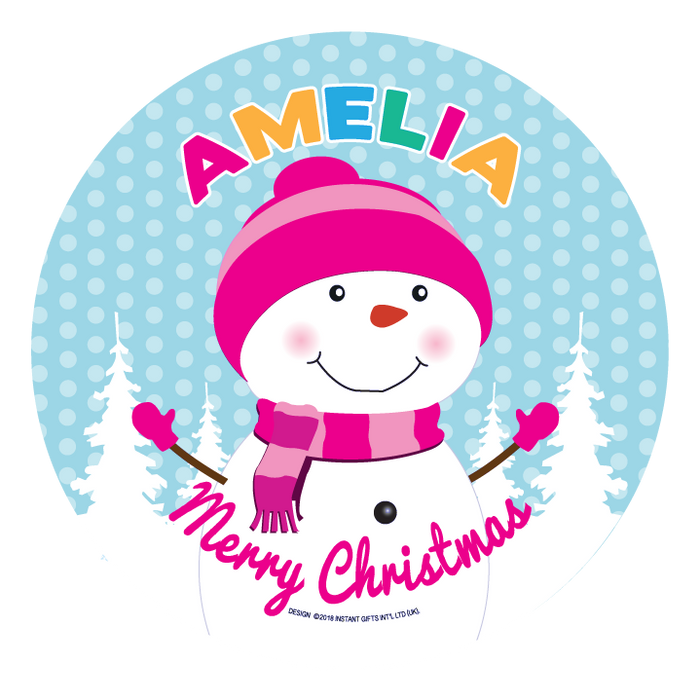 Christmas Dinner Plate - Girls Names