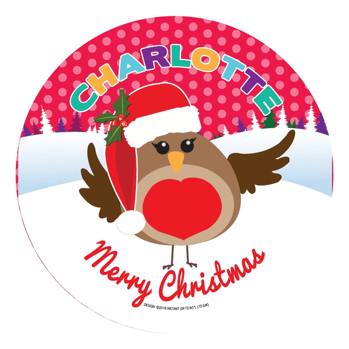 Christmas Dinner Plate - Girls Names