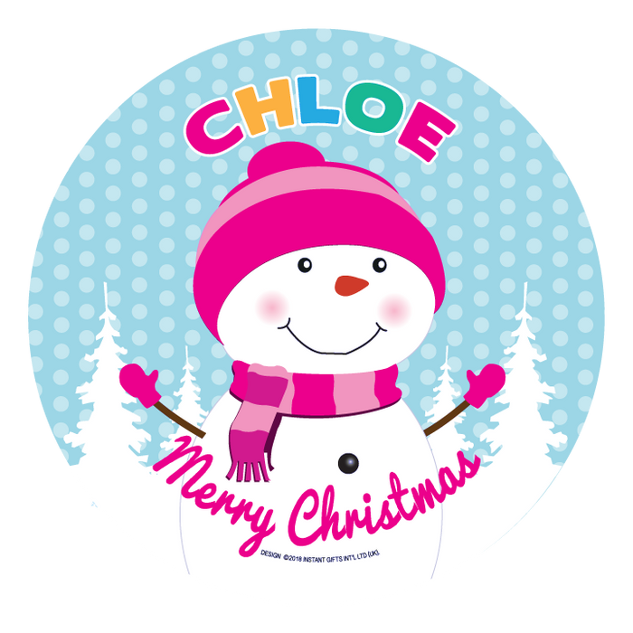 Christmas Dinner Plate - Girls Names