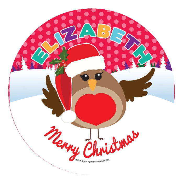 Christmas Dinner Plate - Girls Names
