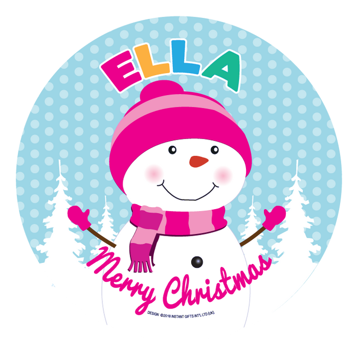 Christmas Dinner Plate - Girls Names