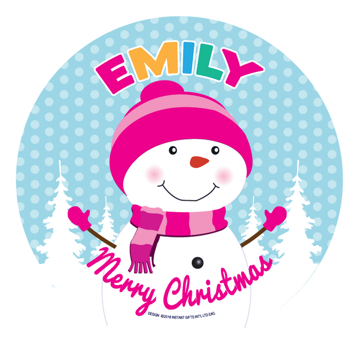 Christmas Dinner Plate - Girls Names