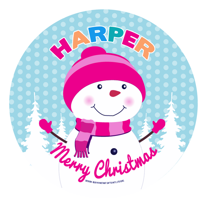 Christmas Dinner Plate - Girls Names